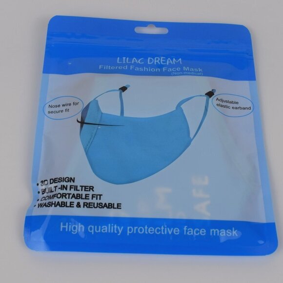 Papaya Keep Calm & Stay Safe Reusable Face Mask - Picture 4 of 6